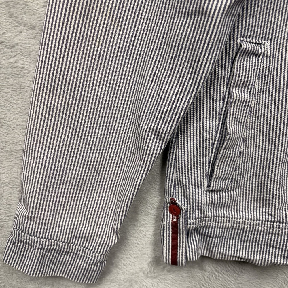 Artifacts of California Men's Hickory Stripe Full Zip Workwear Jacket Size M - Picture 13 of 14